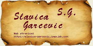 Slavica Garčević vizit kartica